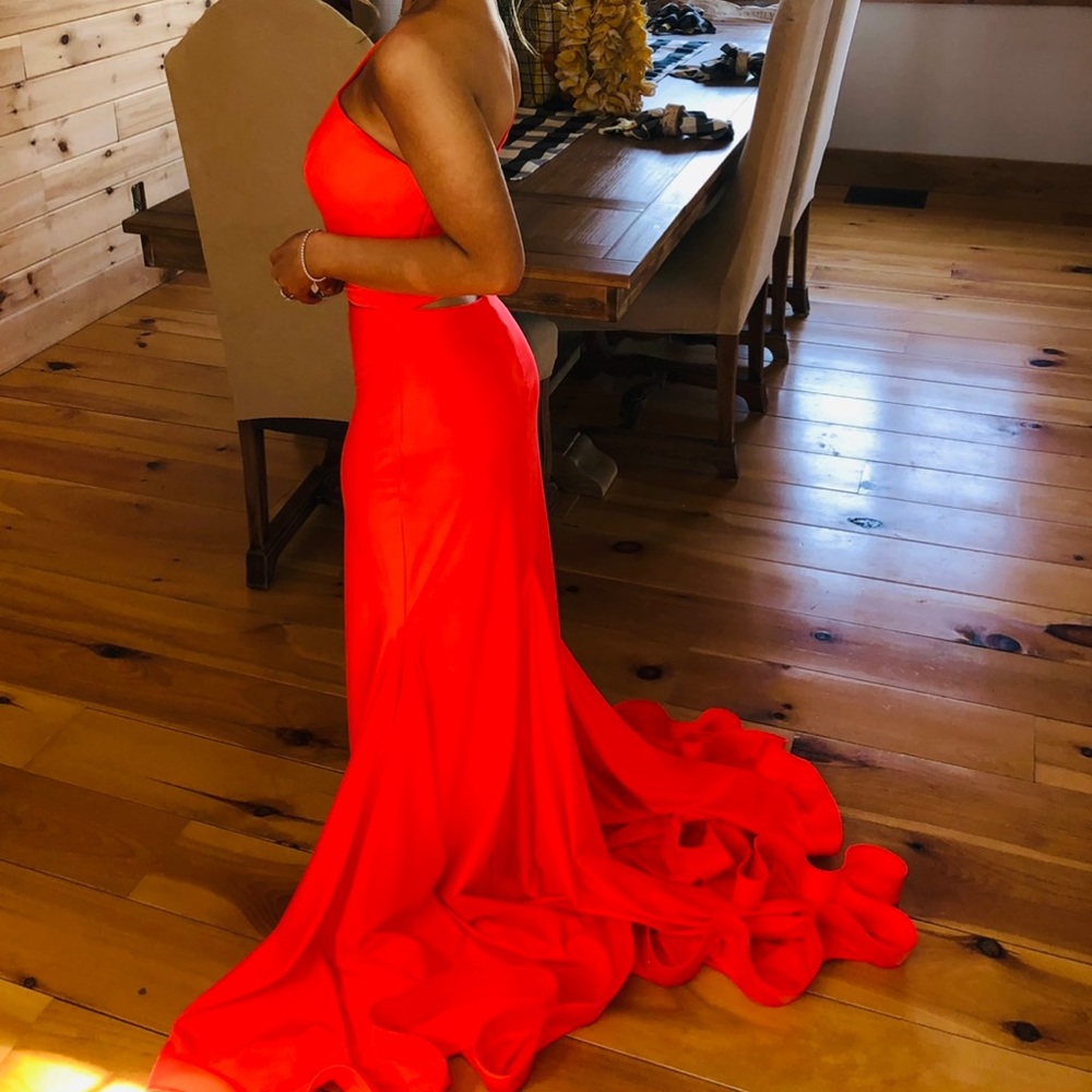 Gown, Gorgeous, Bright Orange
